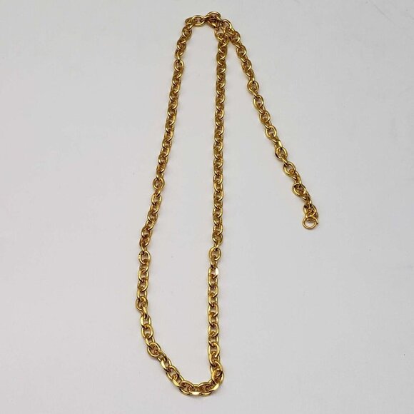 100% Auth Louis Vuitton Lock & Key w/ 18k Gold Plated Chain Necklace - Picture 5 of 9